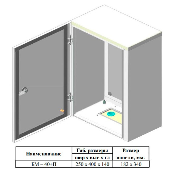 Бокс монтажный Билмакс БМ-40 с панелью монтажной - фото №4