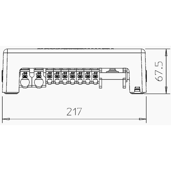 Шина вирівнювання потенціалів OBO Bettermann (5015650) 1801 VDE - фото №1