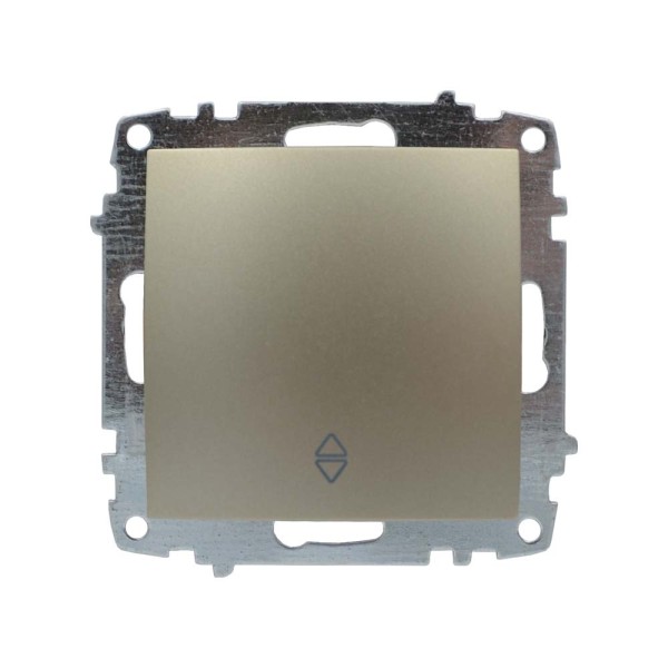 Выключатель ELBI ZENA Silverline титан 1кл проходной без рамки ( 609-011400-209 )