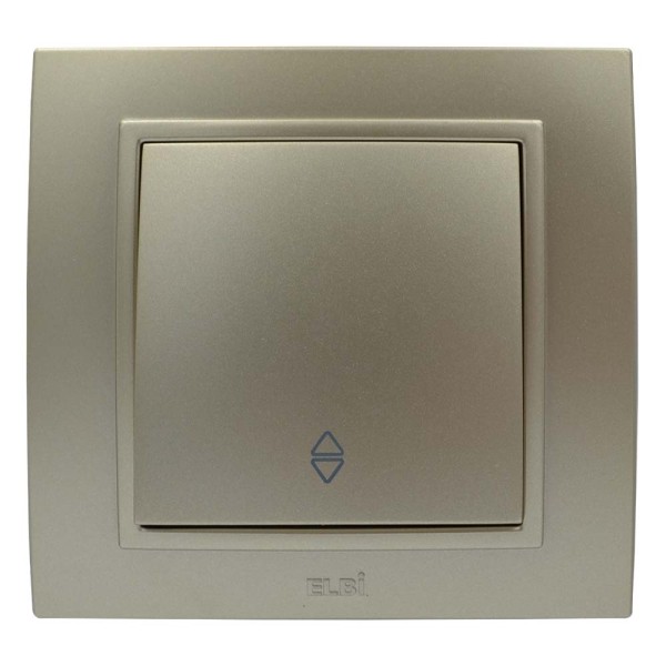 Выключатель ELBI ZENA Silverline титан 1кл проходной без рамки ( 609-011400-209 ) - фото №1
