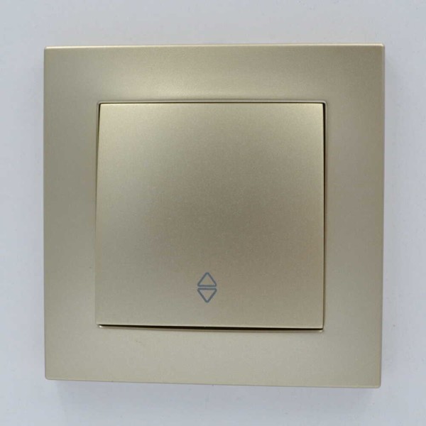 Выключатель ELBI ZENA Silverline титан 1кл проходной без рамки ( 609-011400-209 ) - фото №3