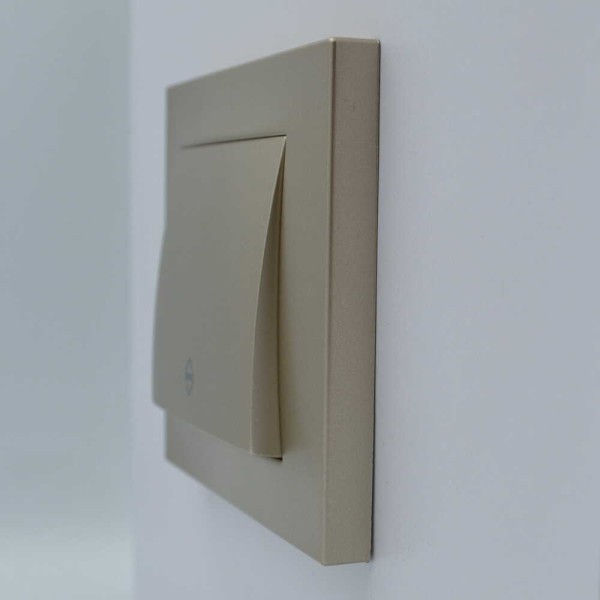 Выключатель ELBI ZENA Silverline титан 1кл проходной без рамки ( 609-011400-209 ) - фото №4