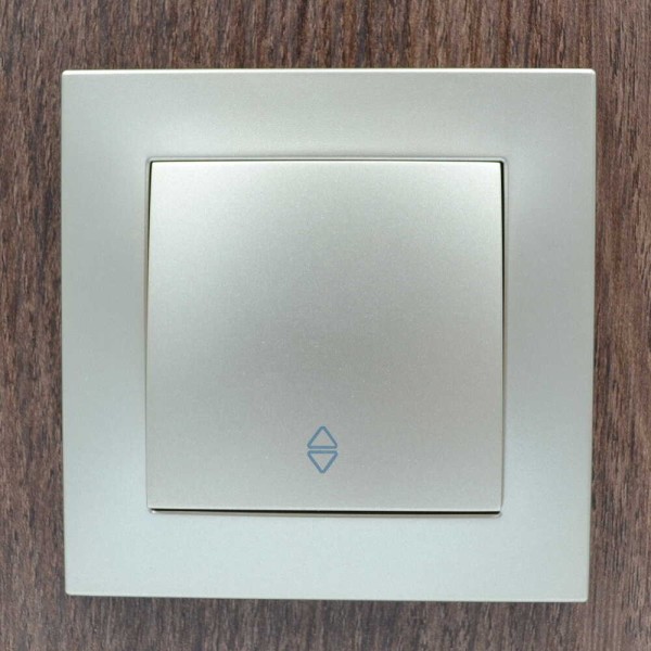 Выключатель ELBI ZENA Silverline титан 1кл проходной без рамки ( 609-011400-209 ) - фото №8