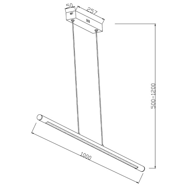 Люстра Reality 340701-30 Branson Led 1x18W 4000K 1440Lm IP20 Чорна - фото №3