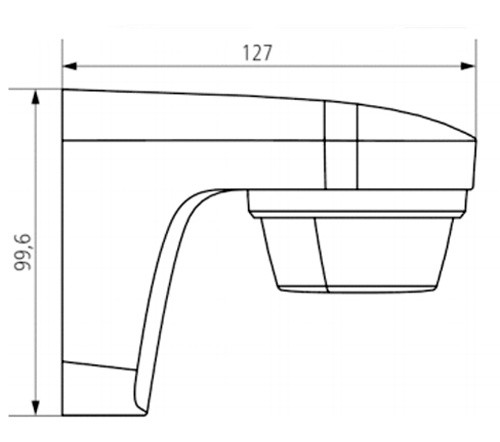 Датчик движения Theben theLUXA S180 WH - фото №4