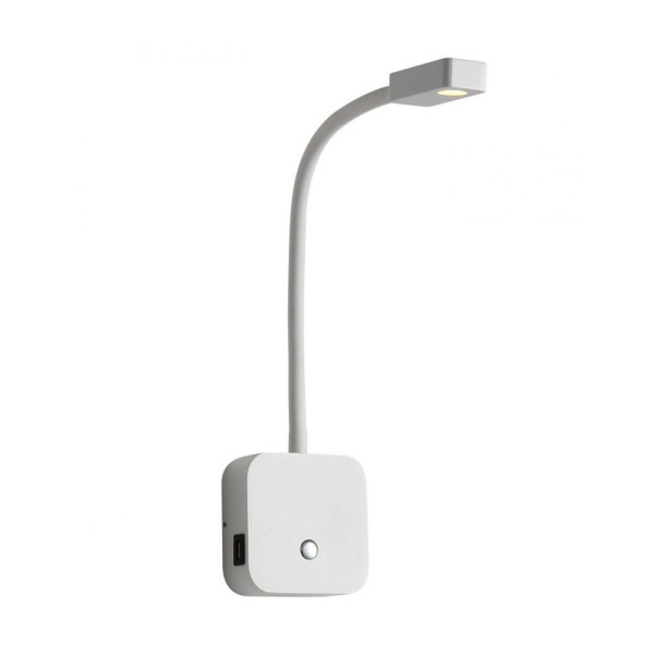 Бра, настенный светильник Kloodi WA-SNAKE SQ565 Snake Led 1x3W 3000K IP20 Wh