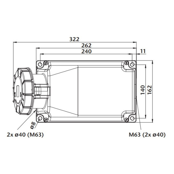Настенный разъем Sez IZGN12553 - фото №2