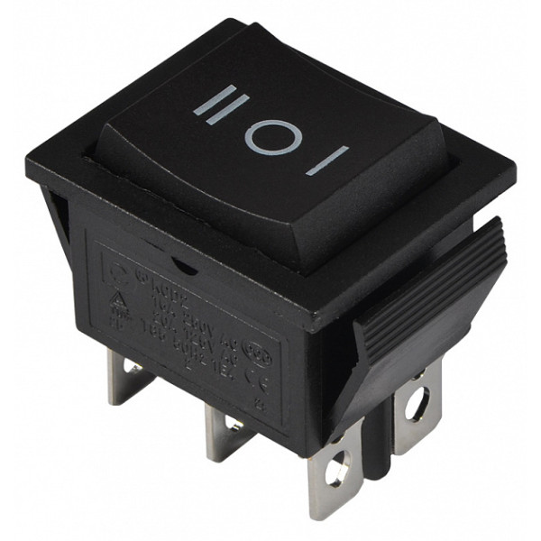 Переключатель Аско-Укрем KCD2-203 B/B (I-0-II) черный (A0140040106)