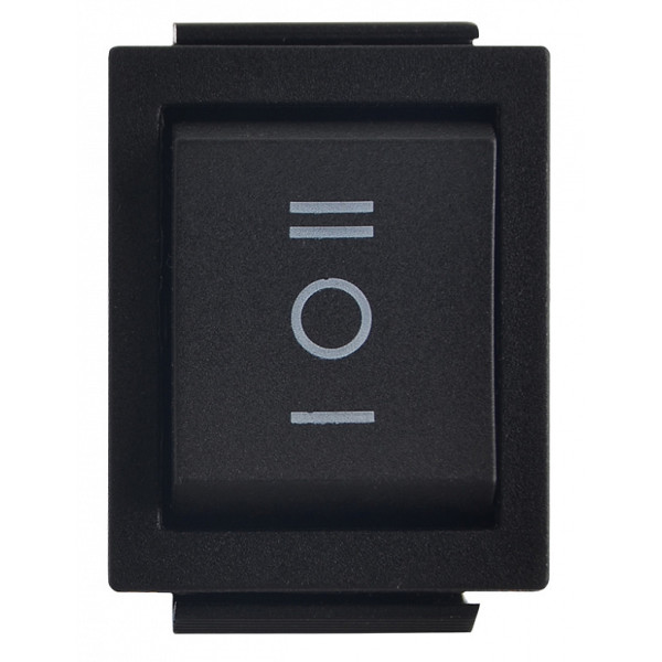 Переключатель Аско-Укрем KCD2-203 B/B (I-0-II) черный (A0140040106) - фото №1