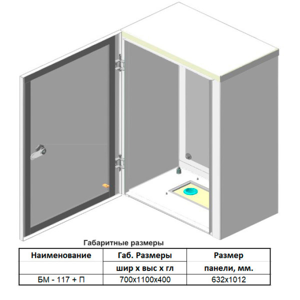 Навісний бокс із монтажною панеллю Білмакс Б00029543 БМ-117+П IP54 - фото №4