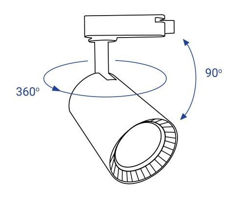 Шинный светильник Feron AL102 12Вт 2700К COB (белый) - фото №9