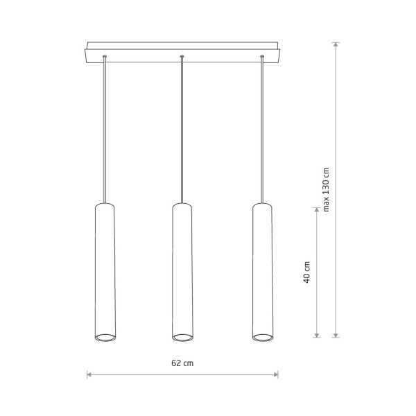 Подвесной светильник, люстра Nowodvorski 7863 Eye GU10 3x10W IP20 латунный - фото №1