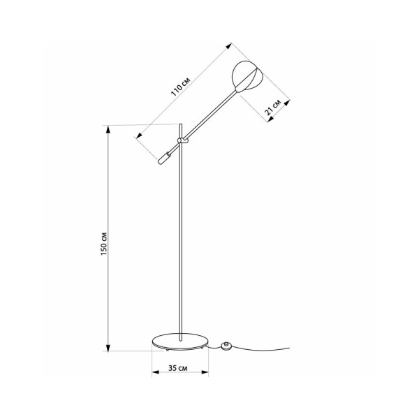 Торшер Imperium Light 5871150.05.05 Leleka E14 1x60W IP20 - фото №3