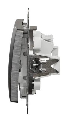 Выключатель Schneider Electric Sedna Design & Elements с подсветкой матовый алюминий SDD170101L - фото №3