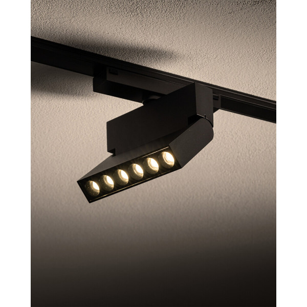 Магнітний трековий світильник Nowodvorski 11312 UT-LVM Focus Out LED 1x6W 3000K 500Lm IP20 чорний - фото №1