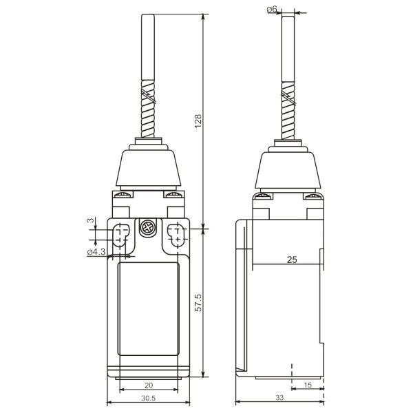 Кінцевий вимикач Promfactor FLS15M41366 - фото №1