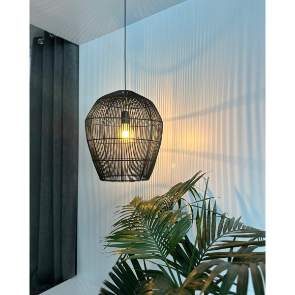 Подвесной светильник, люстра Nowodvorski 11168 Haiti L E27 1x25W IP20 черный - фото №1