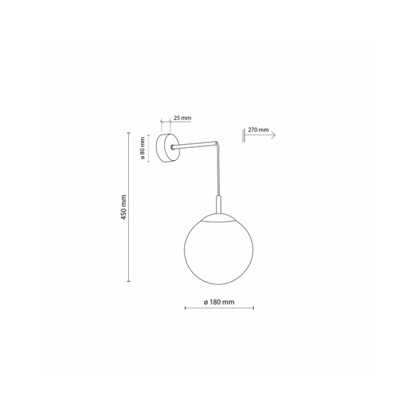 Бра, настенный светильник TK Lighting 5388 Esme E27 1x15W IP20 - фото №3