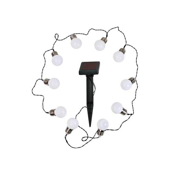 Гирлянда на солнечной батарее Goldlux 309280 Milki LED 3000K IP44 белая - фото №3