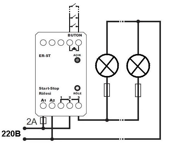 Импульсное шаговое бистабильное реле Tense ER-ST/ERV-ST - фото №2