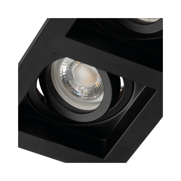 Кольцо точечного светильника Kanlux 38368 ARET 2x10W IP20 черное - фото №1