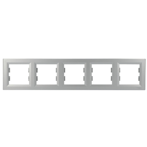 Рамка на 5 мест алюминий Asfora, EPH5800561