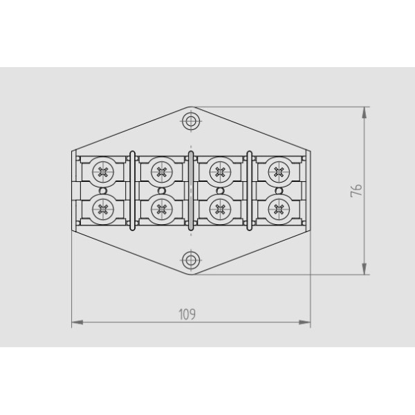 Клемна колодка у корпусі Elektro-Plast 4х16 мм.кв. 380В - фото №2
