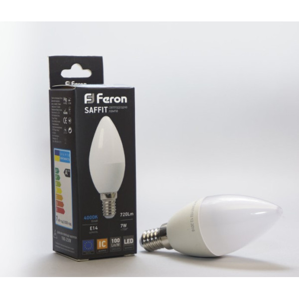 Світлодіодна лампа Feron LB-197 7Вт 2700К Е14 - фото №2