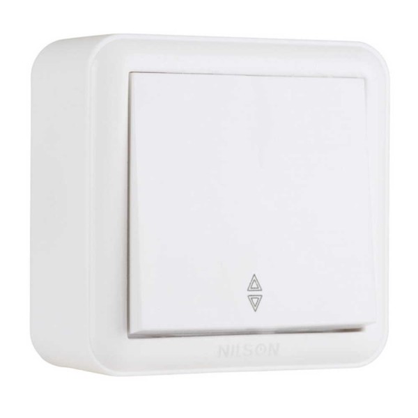 Вимикач Nilson Unique білий 1кл прохідний ( 28111007 )