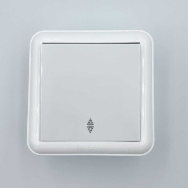 Вимикач Nilson Unique білий 1кл прохідний ( 28111007 ) - фото №1