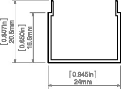 Розсіювач G-K молочний, 1 метр - фото №1