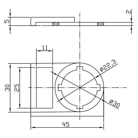 Сигнальний індикатор NOARK Ex9IL 1C b плоский 230В AC синій (105447) - фото №5