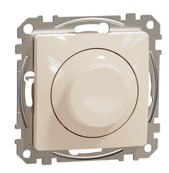 Универсальный поворотный светорегулятор Schneider Electric бежевый SDD112502
