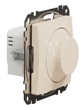 Универсальный поворотный светорегулятор Schneider Electric бежевый SDD112502 - фото №1