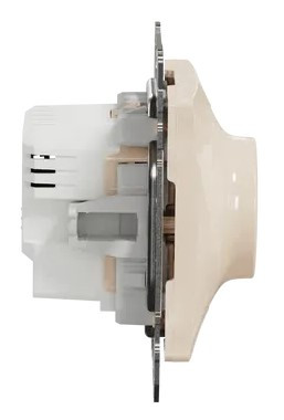 Универсальный поворотный светорегулятор Schneider Electric бежевый SDD112502 - фото №2