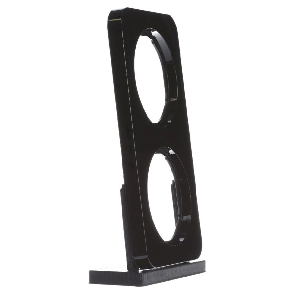 Рамка 2-местная, черная Berker R.1 - фото №2