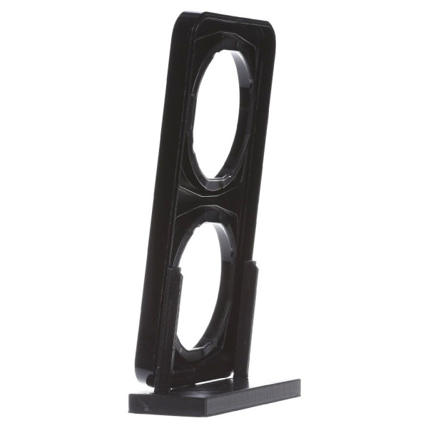 Рамка 2-местная, черная Berker R.1 - фото №3