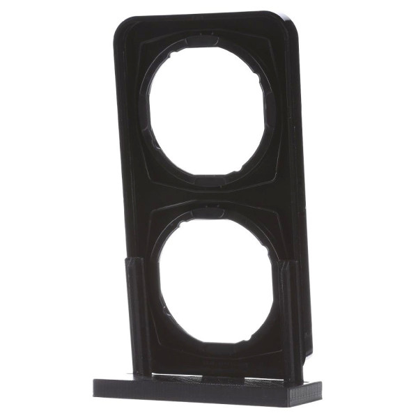 Рамка 2-местная, черная Berker R.1 - фото №4