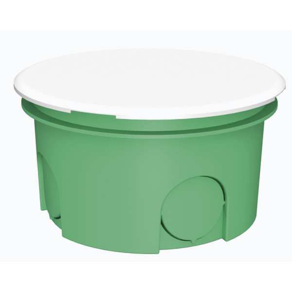 Монтажна коробка для суцільних стін Plank Electrotechnic BOXES MB101 (PLK6101500) типу МВ 70х40мм (салатова) - фото №2