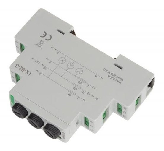 Модульний блок запобіжників F&F LK-BZ-3G зі світловою індикацією - фото №2