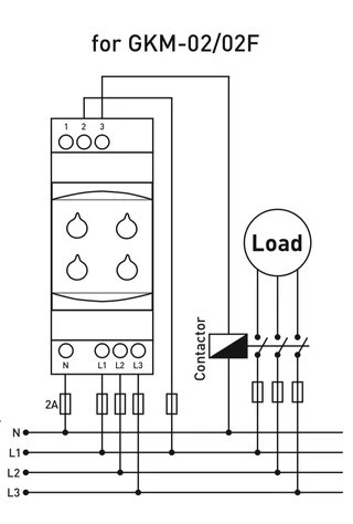 Реле контролю фаз Tense GKM-02 (без контролю нуля) - фото №2