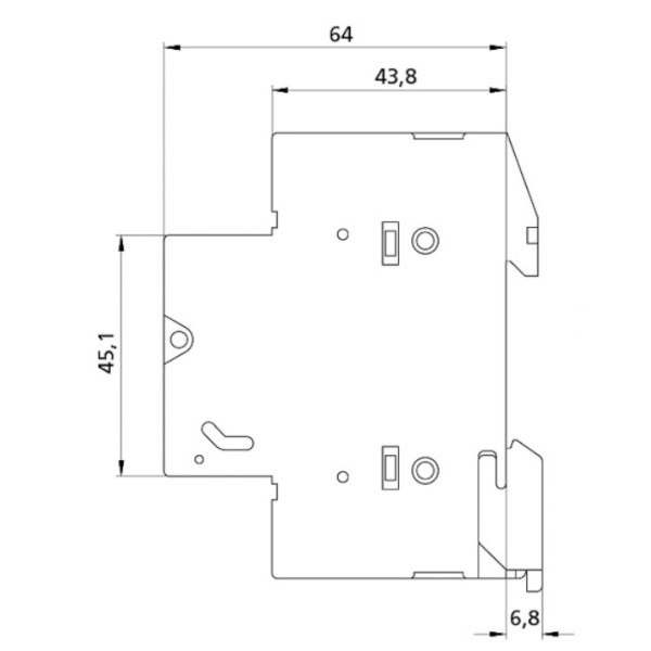 Роз'єднувач запобіжник ETI 002550003 PCF 10 2P 690V - фото №1