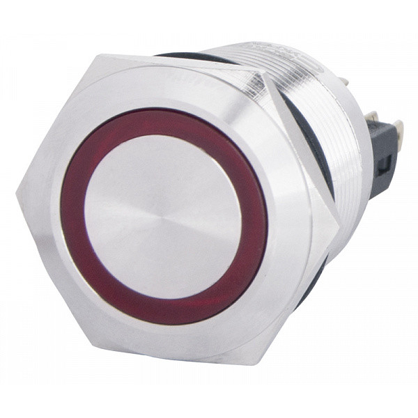 Кнопка Аско-Укрем TYJ 22-271 1NO+1NC 24В з підсвічуванням червона (A0140010142)