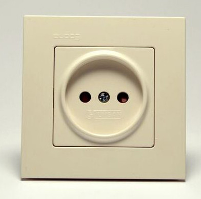 Розетка без з/к Gunsan Eqona крем - фото №1