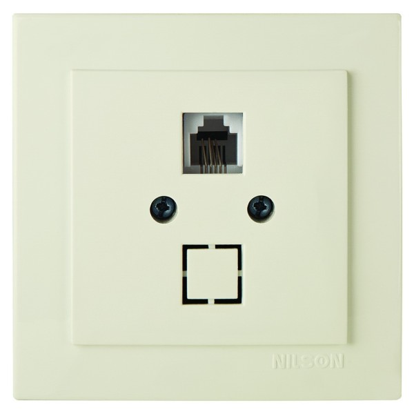 Розетка Nilson Touran кремова телефонна ( 24121040 )
