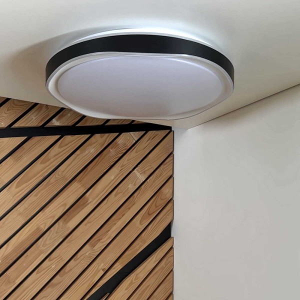 Світильник LED Violux smart ARTEON круг 72W 3000-6000K IP20 чорний ( 220755 )