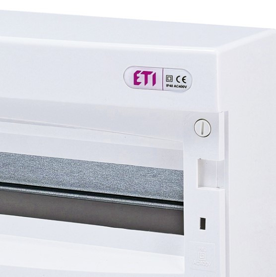 Зовнішній модульний щит ETI 001101007 ECT 18PO 18 М з білими дверцятами - фото №3