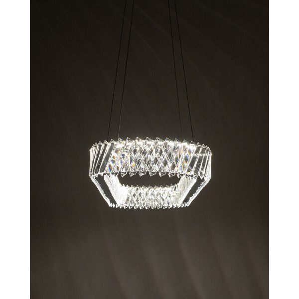 Подвесной светильник, люстра Nowodvorski 11707 Luxora Oval LED 1x40W 3000K 3600Lm IP20 хром - фото №2