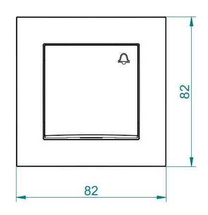 Одинарний вимикач кнопковий Elektro-Plast Carla 1714-10 (білий) - фото №2