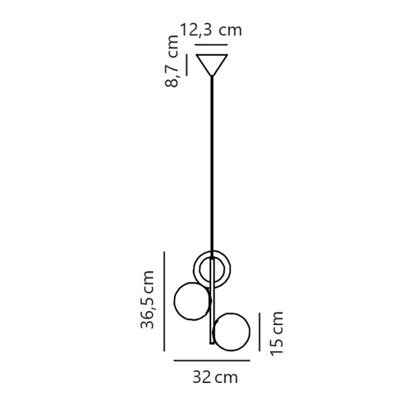 Подвесной светильник, люстра Nordlux 48603003 Lilly E14 3x40W IP20 черный - фото №4